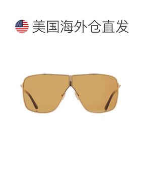 自营Tom Ford Huxley闪亮的深金色飞行员男女通用太阳镜FT1159 30