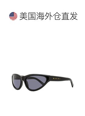 自营 Marni中性款环绕式太阳镜Mavericks FA7黑色60mm-FA7 美国奥