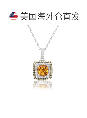 自营Suzy Levian Sterling Silver Cushion Cut Purple Amethyst