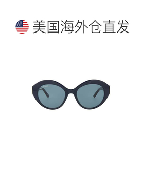 自营balenciaga圆形镜框醋酸纤维太阳眼镜-蓝色银色蓝色 美国奥莱