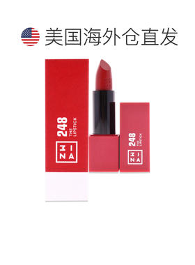 美国直邮3INA唇膏 - 248 暗红色 唇彩女士4.8ml正品