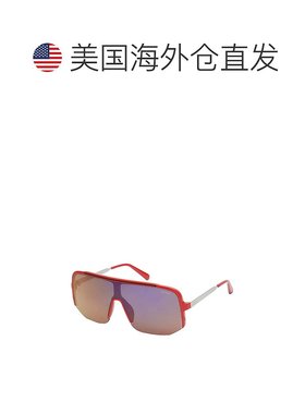 自营 guess金属防护太阳镜-红色 美国奥莱直发