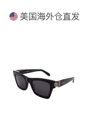 自营FERRAGAMO太阳镜SF2013S-001-52-21-135非极化-黑色 美国奥莱