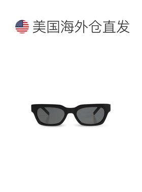 自营saint laurentM175矩形黑框太阳眼镜-灰色 美国奥莱直发配饰