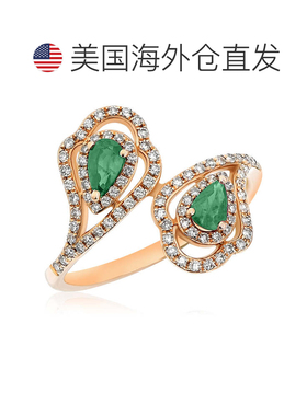 自营 diana m.14K 黄金 0.33 克拉钻石戒指 - 黄色 美国奥莱直发