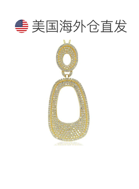 自营Suzy Levian 纯银方晶锆石吊坠 - 黄色 美国奥莱直发