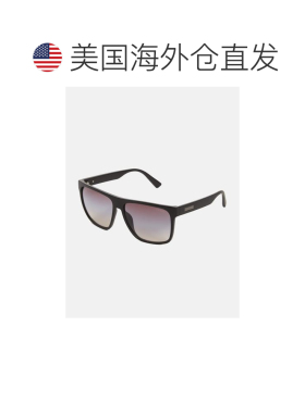 自营guess大方形太阳镜 - 黑色蛇皮 美国奥莱直发