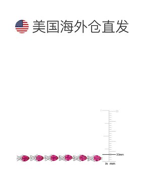 美国直邮Julianna B女士手镯白色精致单链可调节镶钻休闲百搭时尚