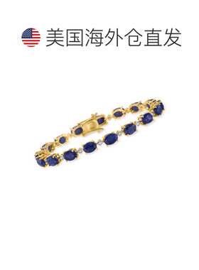 自营Ross-Simons Sapphire and . Diamond Bracelet in 18kt Gold