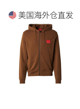 自营hugo bossHugo Men's Daple212 Zip-Up Cotton Drawstring Ho