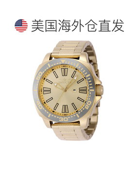 自营Invicta Men's Speedway 46mm手表IN-48936-金色 美国奥莱直