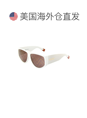 自营missoni米索尼女式MIS 0165/s 61mm太阳镜-白色 美国奥莱直发