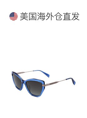 自营 rag & boneRag&Bone女式54毫米蓝色太阳镜-蓝色 美国奥莱直