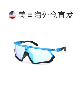 自营adidasSP0054 91X哑光蓝色/蓝色镜子-哑光蓝色 美国奥莱直发