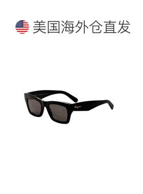 自营salvatore ferragamo菲拉格慕女士51毫米黑色太阳镜-黑色 美