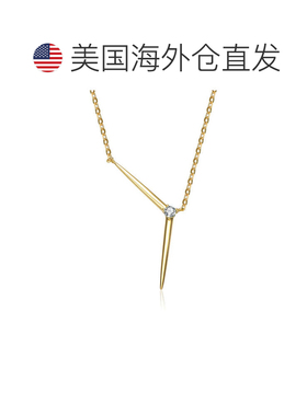 自营geneviveSterling Silver 14K Gold Plated with Colored Cub