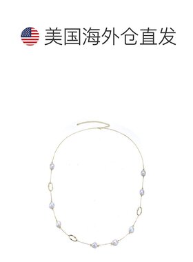自营 geneviveSterling Silver 14k Gold Plating with Genuine F