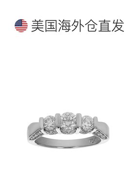 自营 vir jewels1 1/2 克拉钻石 3 石戒指铂金 - 白色 美国奥莱直