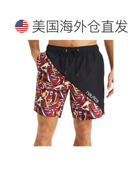 自营Nautica Swim Trunks Men's Multi Regular Fit Drawstring W