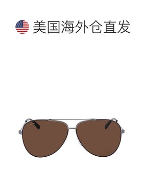 自营Salvatore Ferragamo Dark Brown Pilot Unisex Sunglasses S