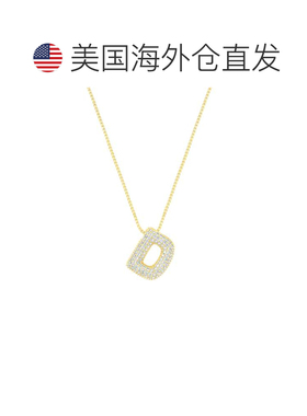 自营 adornia14k镀金铺路泡泡字母项链-金色-d 美国奥莱直发吊坠