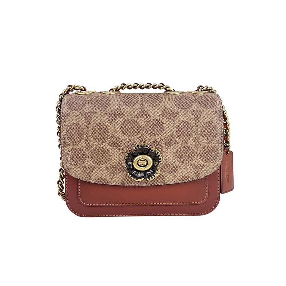 天猫国际美国直购美国直邮 Coach/蔻驰斜挎包女新款百搭拼色单肩包女B4NQ40