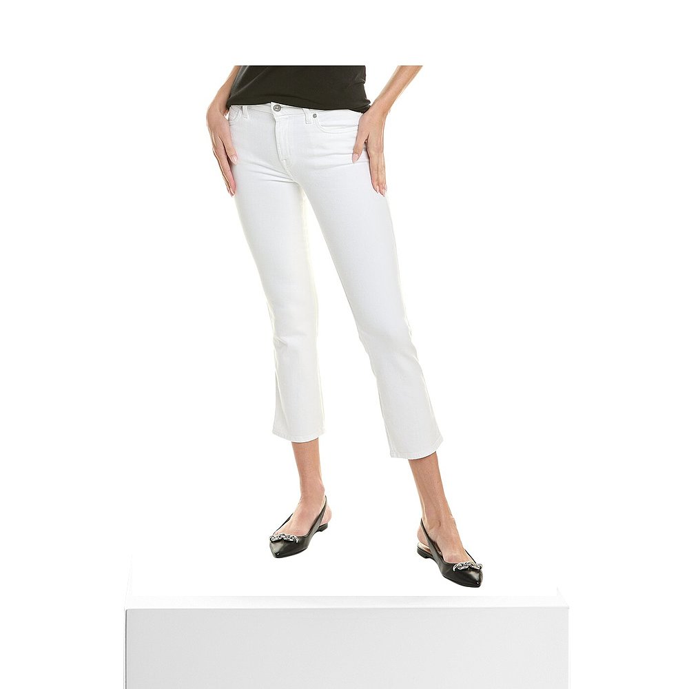 7 For All Mankind Kimmie Clean White 九分牛仔裤 - 白色 【美 - 图3