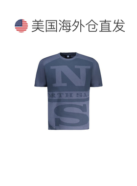 自营North Sails Cotton Men Men's T-Shirt - blue 美国奥莱直发