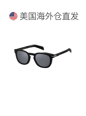 自营David Beckham Sunglasses Square Full Rim, Shiny Black Fr