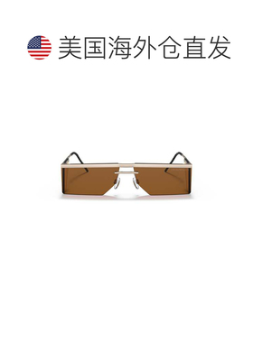 自营emporio armani2123 Sole Geometric Metal Sunglasses with