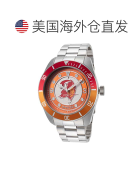 自营Invicta Men's NFL 47mm Quartz Watch - silver 美国奥莱直