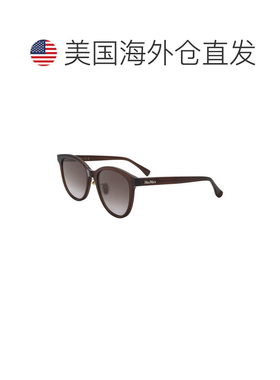 自营Max Mara女士55mm太阳镜-闪亮浅棕色 美国奥莱直发
