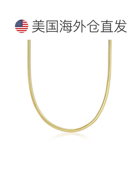 自营Ross-Simons Italian 4mm 14kt Yellow Gold-Plated Flat Sna
