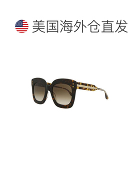 自营Bottega Veneta Women's 51 mm Havana Crystal Sunglasses -