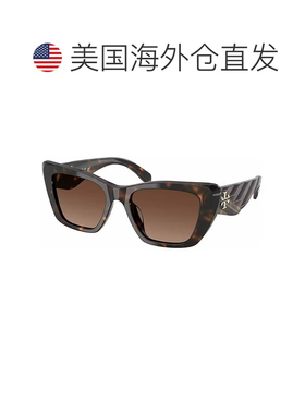 自营Tory Burch  TY 7216U 1964T5 52mm Womens Cat-Eye Sunglass