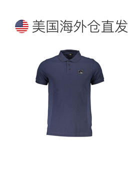 自营Cavalli Class Cotton Men Polo Men's Shirt - blue 美国奥