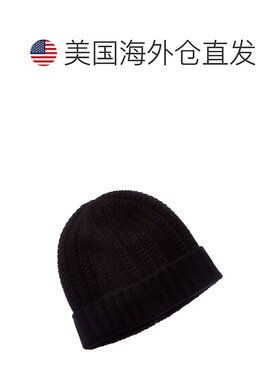自营sofiacashmere Chunky Textured Shaker Cashmere Hat - bla