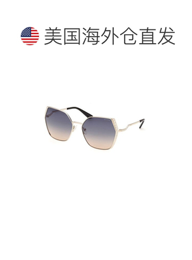 自营Guess Metal Women's Sunglasses - gold 美国奥莱直发