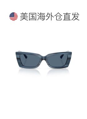 自营jimmy choo蓝色5037BU醋酸纤维矩形太阳镜-蓝色 美国奥莱直发
