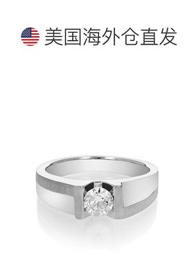 自营 vir jewels3/4 cttw VS2 男士单颗钻石订婚戒指 18K 白金 -