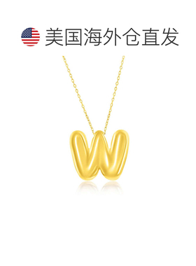 自营simonaSterling Silver, Bubble 'I' Initial Necklace - Gol