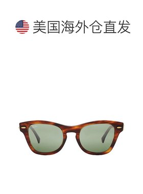 自营ray-banRay Ban Green Mirror Square Unisex Sunglasses RB0