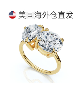 自营pompeii3Certified Toi Et Moi 5Ct Diamond Ring 14k Gold L