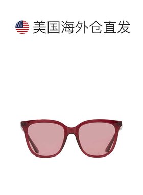 自营Calvin Klein Burgundy Butterfly Ladies Sunglasses CK2350