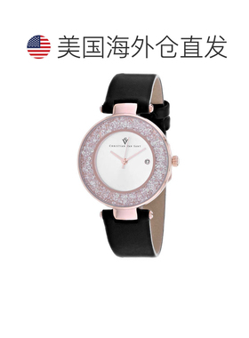 自营Christian Van Sant Women's Dazzle Silver Round 34mm - si