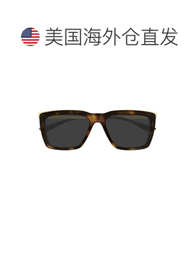 自营saint laurentSl 765 Tortoiseshell Square Frame Sunglasse