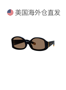 自营Jacquemus Sunglasses Geometric Full Rim, Shiny Black Fra