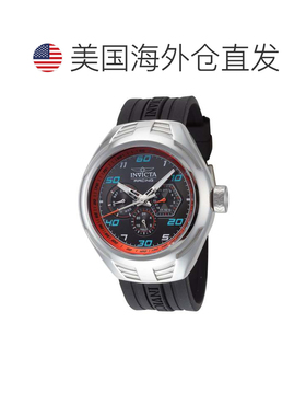 自营Invicta Men's Racing 46mm石英手表IN-47725-黑色 美国奥莱