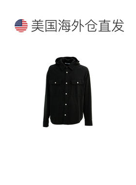 自营Palm Angels blue Men's Shirt - black 美国奥莱直发