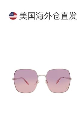 自营Just Cavalli Pink Gradient Square Ladies Sunglasses SJC0